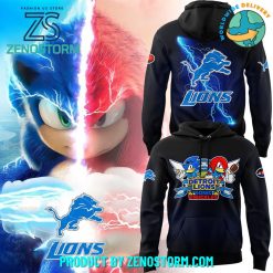 Detroit Lions x Sonic And Knuckles Hoodie Pants Cap