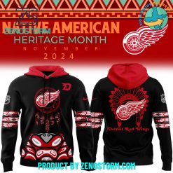 Detroit Red Wings 2024 NHL Native American Heritage Month Hoodie