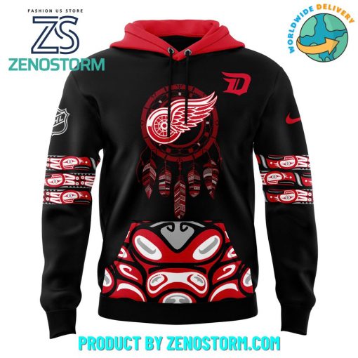 Detroit Red Wings 2024 NHL Native American Heritage Month Hoodie