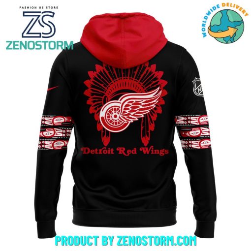 Detroit Red Wings 2024 NHL Native American Heritage Month Hoodie