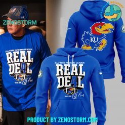 Devin Neal Kansas Jayhawks Blue Football Rushing Record Hoodie