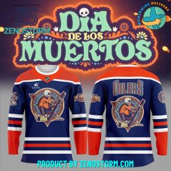 Edmonton Oilers Our Inaugural Dia de los Muertos Hockey Jersey