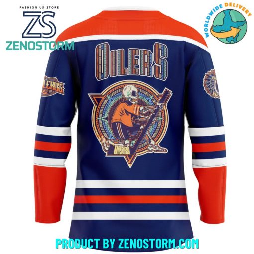 Edmonton Oilers Our Inaugural Dia de los Muertos Hockey Jersey