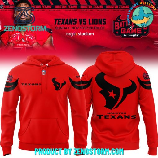 Houston Texans Battle Red Game New Hoodie 2024