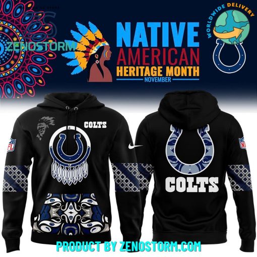 Indianapolis Colts 2024 NFL Native American Heritage Month Hoodie