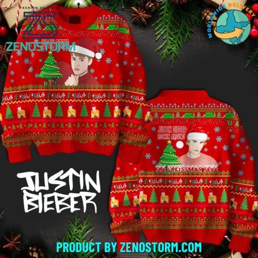 Justin Bieber The Christmas Tree 2024 Ugly Sweater