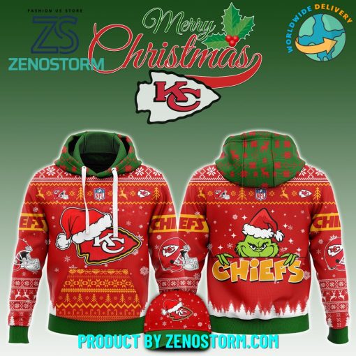 Kansas City Chiefs x Grinch Christmas NFL 2024 Hoodie, Pants, Cap