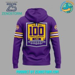 LSU Tigers Football 100 Tigers Stadium Purple Hoodie Pants Cap