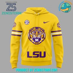 LSU Tigers Football 100 Tigers Stadium Yellow Hoodie, Pants, Cap