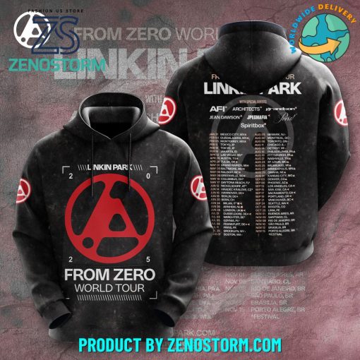 Linkin Park From Zero World Tour 2025 3D Hoodie