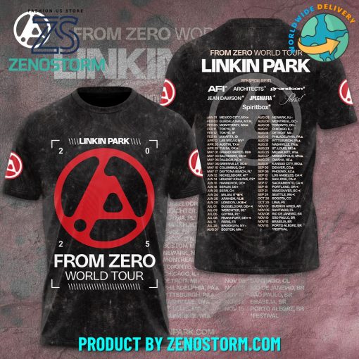 Linkin Park From Zero World Tour 2025 3D Shirt