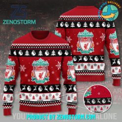 Liverpool EPL Soccer Team Christmas 2024 Ugly Sweater