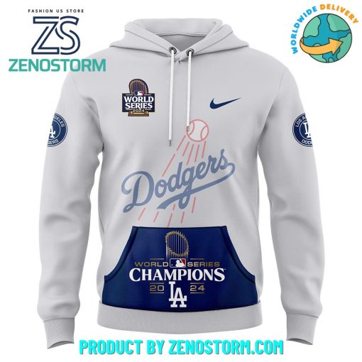 Los Angeles Dodgers 2024 World Series Champions Gray Hoodie