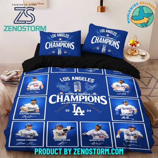 Los Angeles Dodgers Champions Major League Baseball Bedding Set