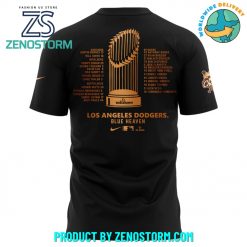 Los Angeles Dodgers Fanatics Black 2024 World Series Champions Shirt