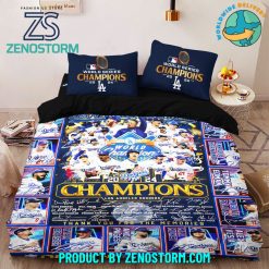 Los Angeles Dodgers World Series Champions 2024 Bedding Set