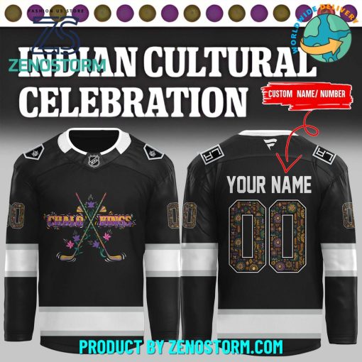 Los Angeles Kings 2024 Indian Cultural Night Hockey Jersey