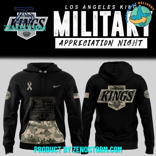 Los Angeles Kings 2024 NHL Military Appreciation Night Hoodie