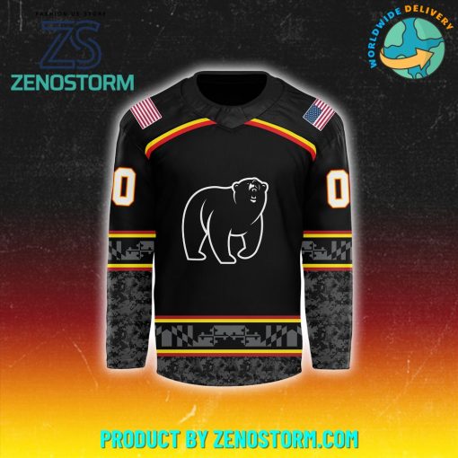 Maryland Black Bears x 2024 Veterans Day Hockey Jersey