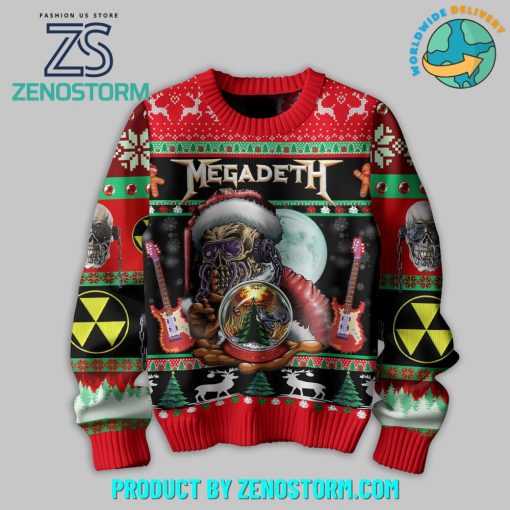 Megadeth Thrash Mental Band 2024 Ugly Christmas Sweater