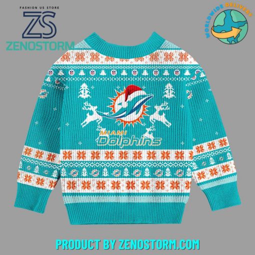 Miami Dolphins 2024 Christmas Ugly Sweater