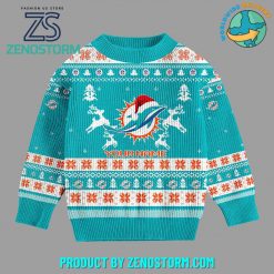 Miami Dolphins 2024 Christmas Ugly Sweater