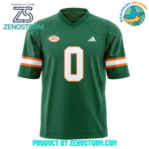 Miami Hurricanes NCAA 2024 Green Football Jersey