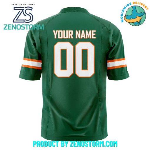 Miami Hurricanes NCAA 2024 Green Football Jersey