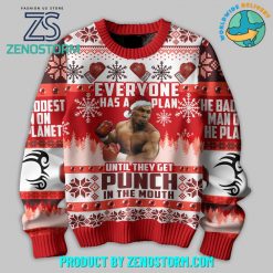 Mike Tyson Everyone Has A Plan Ugly Christmas Sweater