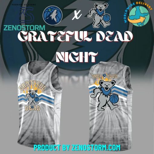 Minnesota Timberwolves x Grateful Dead Night Basketball Jersey