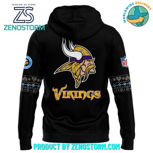 Minnesota Vikings 2024 Hanukkah Holliday Premium Hoodie