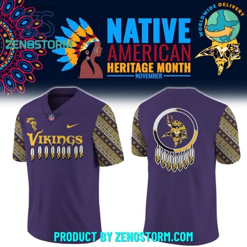 Minnesota Vikings NFL 2024 Native American Heritage Month Football Jersey