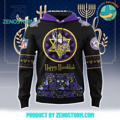 Minnesota Vikings NFL Happy Hanukkah Holiday New Hoodie