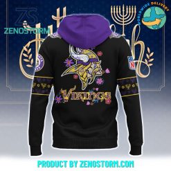 Minnesota Vikings NFL Happy Hanukkah Holiday New Hoodie