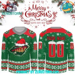 Minnesota Wild NHL 2024 Christmas Customized Hockey Jersey