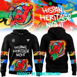 New Jersey Devils Hispanic Heritage Night Black Hoodie 2024