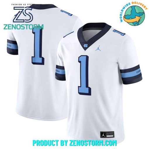 North Carolina Tar Heels 2024 White Alternate Game Football Jersey