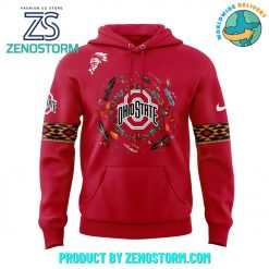 Ohio State Football Native American Heritage Month Nike Red Hoodie, Pants, Cap