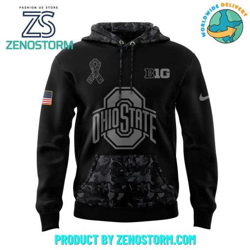 Ohio State Football Wild Collective Black Camo Hoodie, Pants, Cap