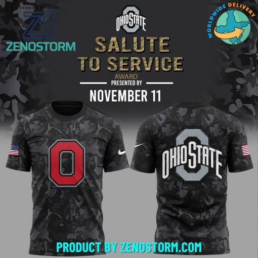 Ohio State Football Wild Collective Black Camo Shirt