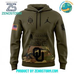 Oklahoma Sooners Football Nike Camo 2024 Salute to Service Hoodie, Pants, Cap