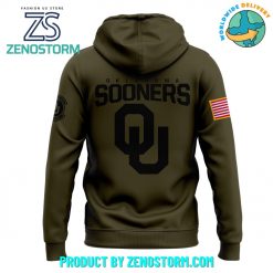 Oklahoma Sooners Football Nike Camo 2024 Salute to Service Hoodie Pants Cap