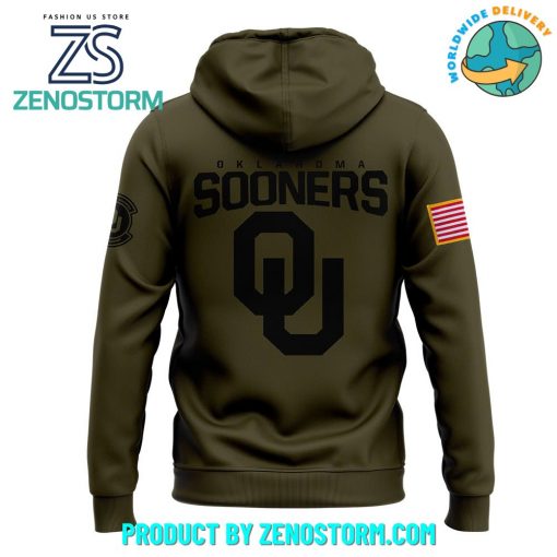 Oklahoma Sooners Football Nike Camo 2024 Salute to Service Hoodie, Pants, Cap