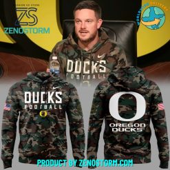 Oregon Ducks NCAA Veteran Camo Hoodie 2024