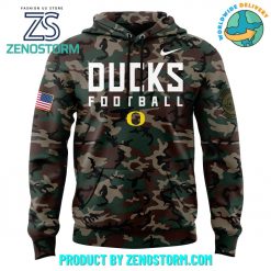 Oregon Ducks NCAA Veteran Camo Hoodie 2024