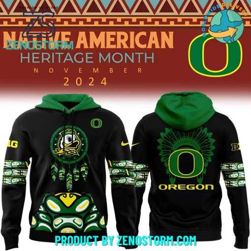 Oregon Football 2024 Native American Heritage Month Hoodie