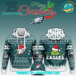 Philadelphia Eagles x Grinch Christmas NFL 2024 Hoodie, Pants, Cap