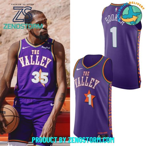 Phoenix Suns Nike City Edition Purple 2024/25 Player Basketball Jersey