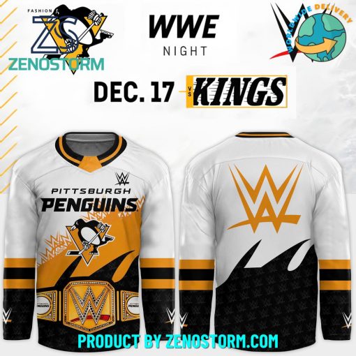 Pittsburgh Penguins x 2024 WWE Limited Hockey Jersey