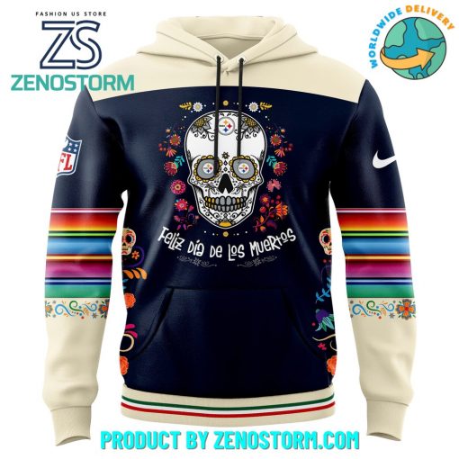 Pittsburgh Steelers 2024 NFL Dia De Los Muertos Premium Hoodie